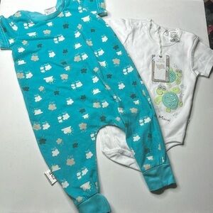 6-9m Prairie wild, and onesie Maui, baby girl NWT